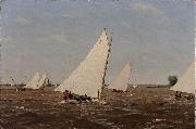 Thomas Eakins Sailboats Racing on the Delaware Germany oil painting artist